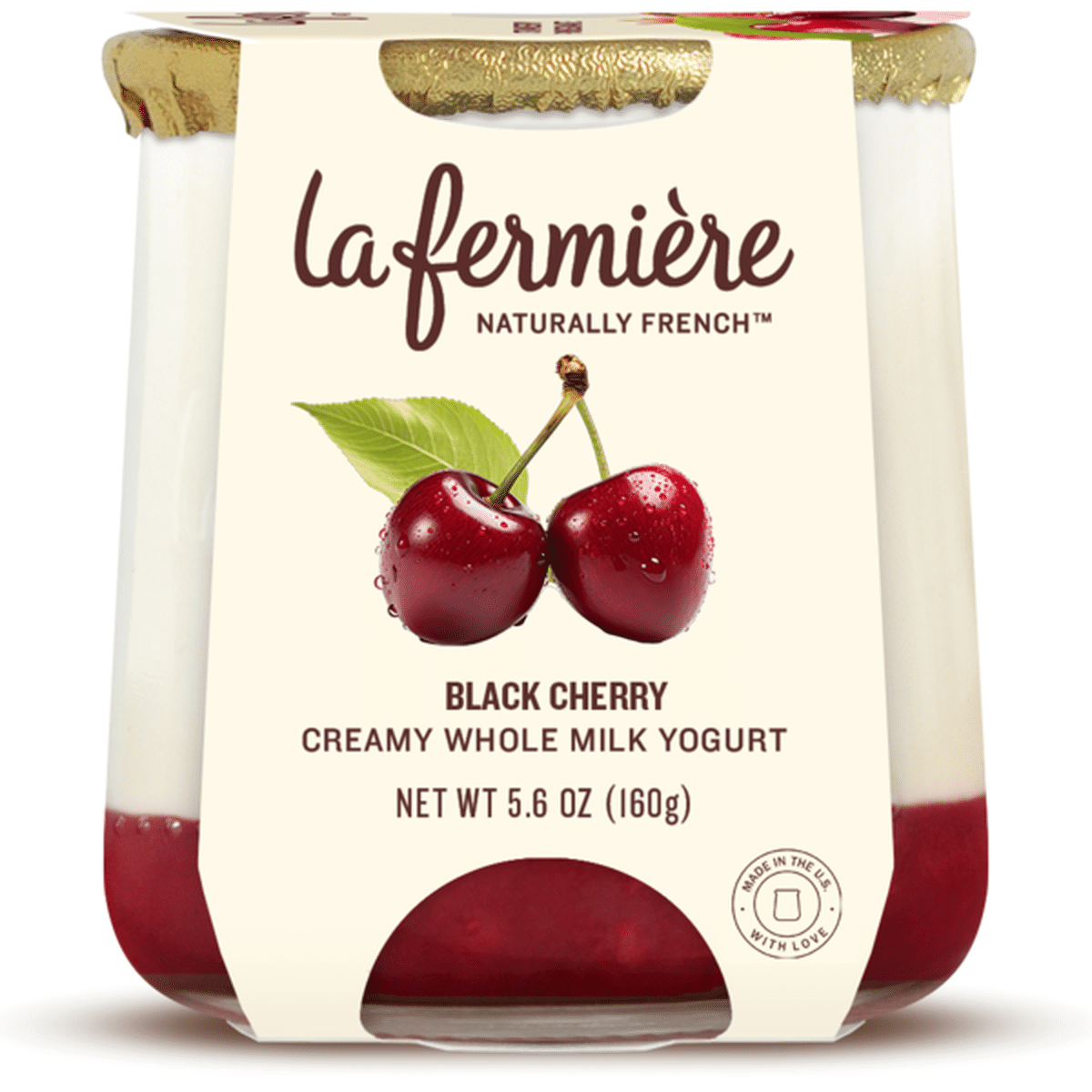 🇫🇷 Black Cherry Yogurt, 4.9 oz (140g)