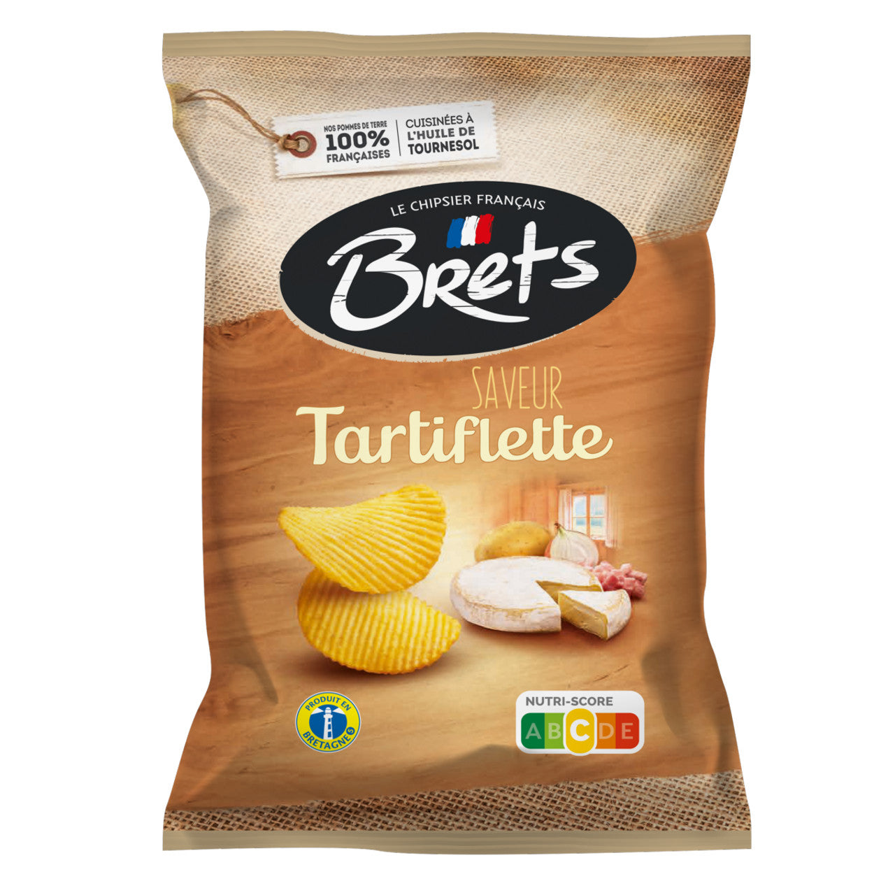 🇫🇷 Tartiflette Potato Chips by Brets, 4.4oz (125g) [NO GMO, NO CORN SYRUP]