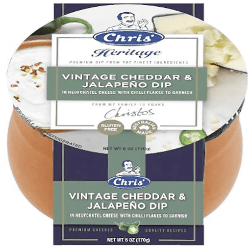 🇦🇺 Vintage Cheddar & Jalapeno Dip in Terracotta Crock, 6oz (170g)