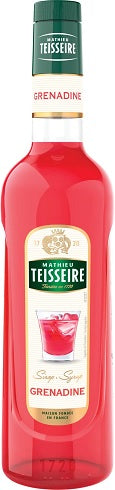 TEISSEIRE GRENADINE SYRUP 70CL GLASS