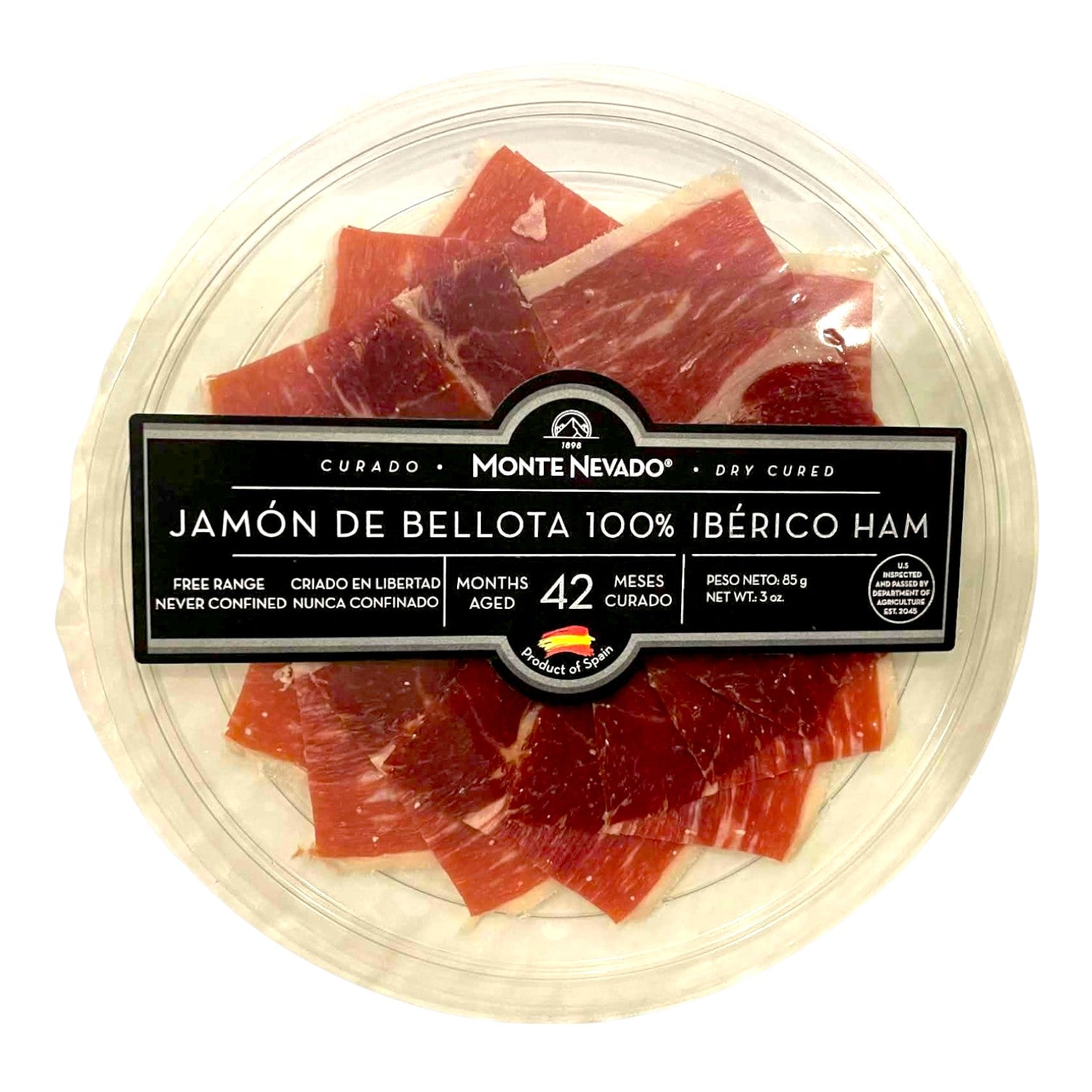 🇪🇸 Jamón De Bellota 100 % Ibérico Ham 42 Months Aged Presliced 3 oz (85 g)
