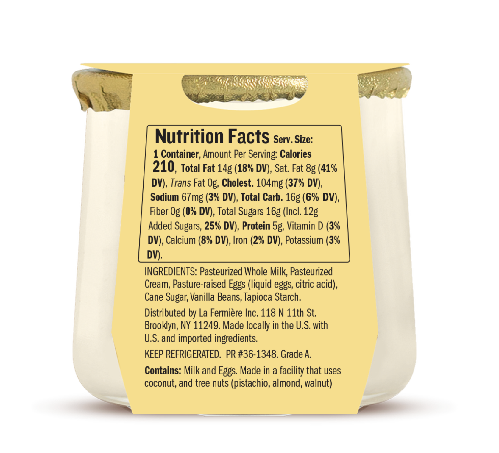 🇫🇷 Crème Vanilla (French Dessert), 4.4oz (125g)