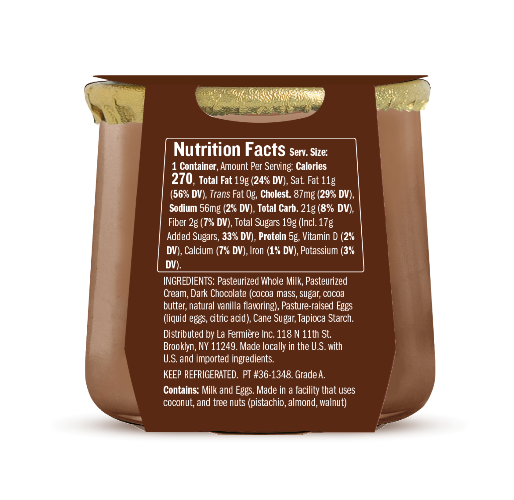 🇫🇷 Crème Chocolate (French Dessert), 4.4 oz (125g)