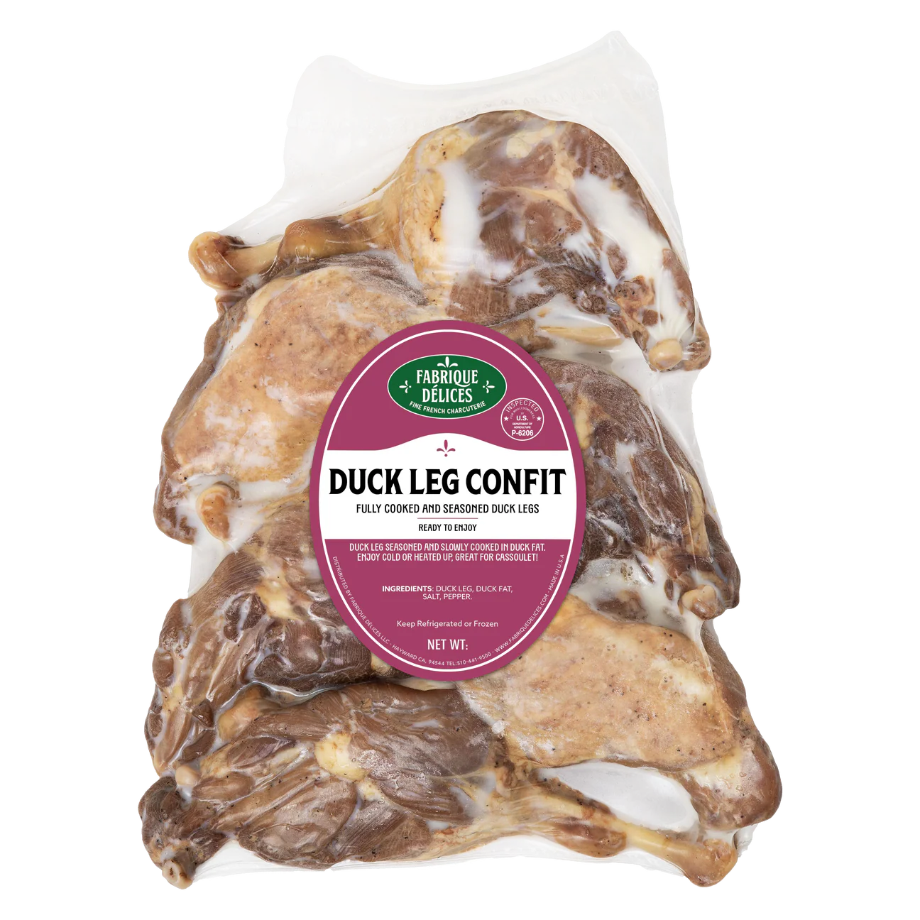 🇫🇷 6 Duck Legs Confits by Fabrique Délices 🦆