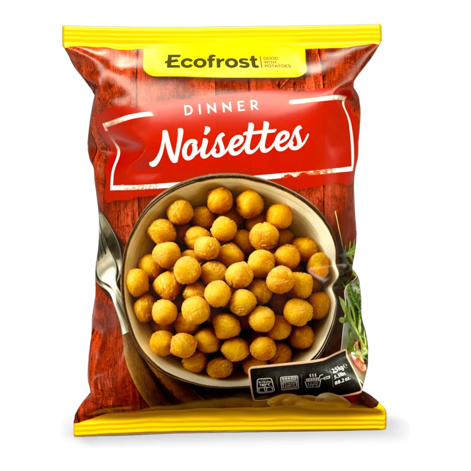 🇧🇪 Nut Potatoes 'Pommes Noisettes', 5.5 lbs [Frozen] ❄️ *Papas Duquesas
