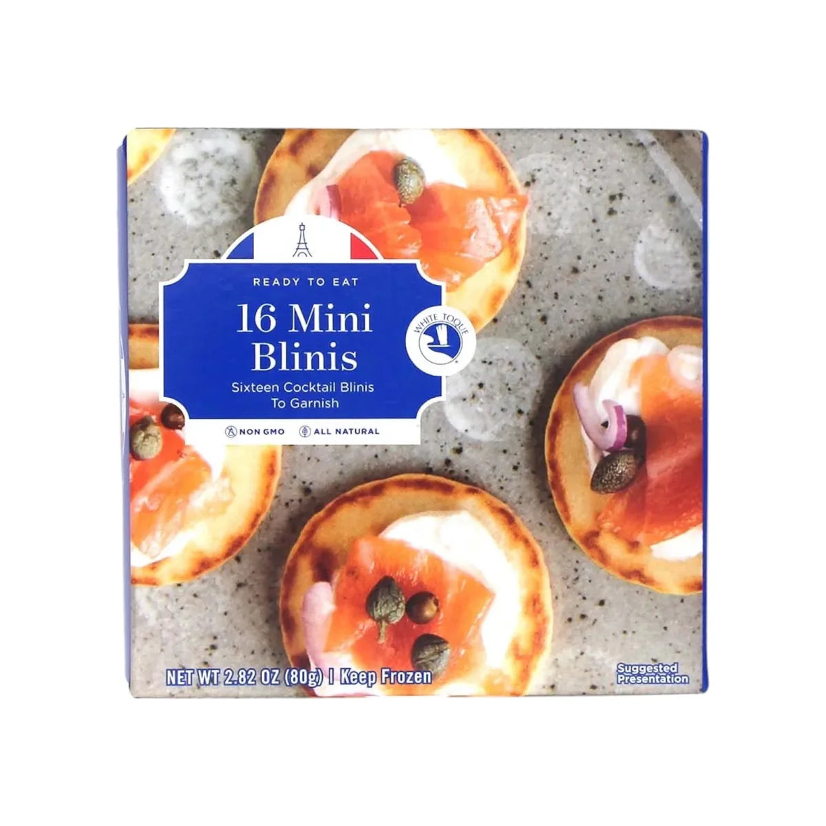 🇫🇷 16 French Mini Blinis, 2.82 oz (80g) [Frozen] ❄️