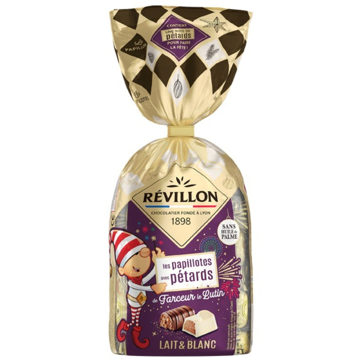 🇫🇷 Les Papillotes avec Pétards Lait & Blanc, 10.5 oz (300g)