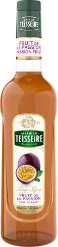 TEISSEIRE PASSION FRUIT SYRUP 70 CL GLASS