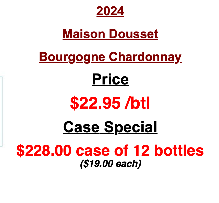 2024 BOURGOGNE BLANC, 75CL