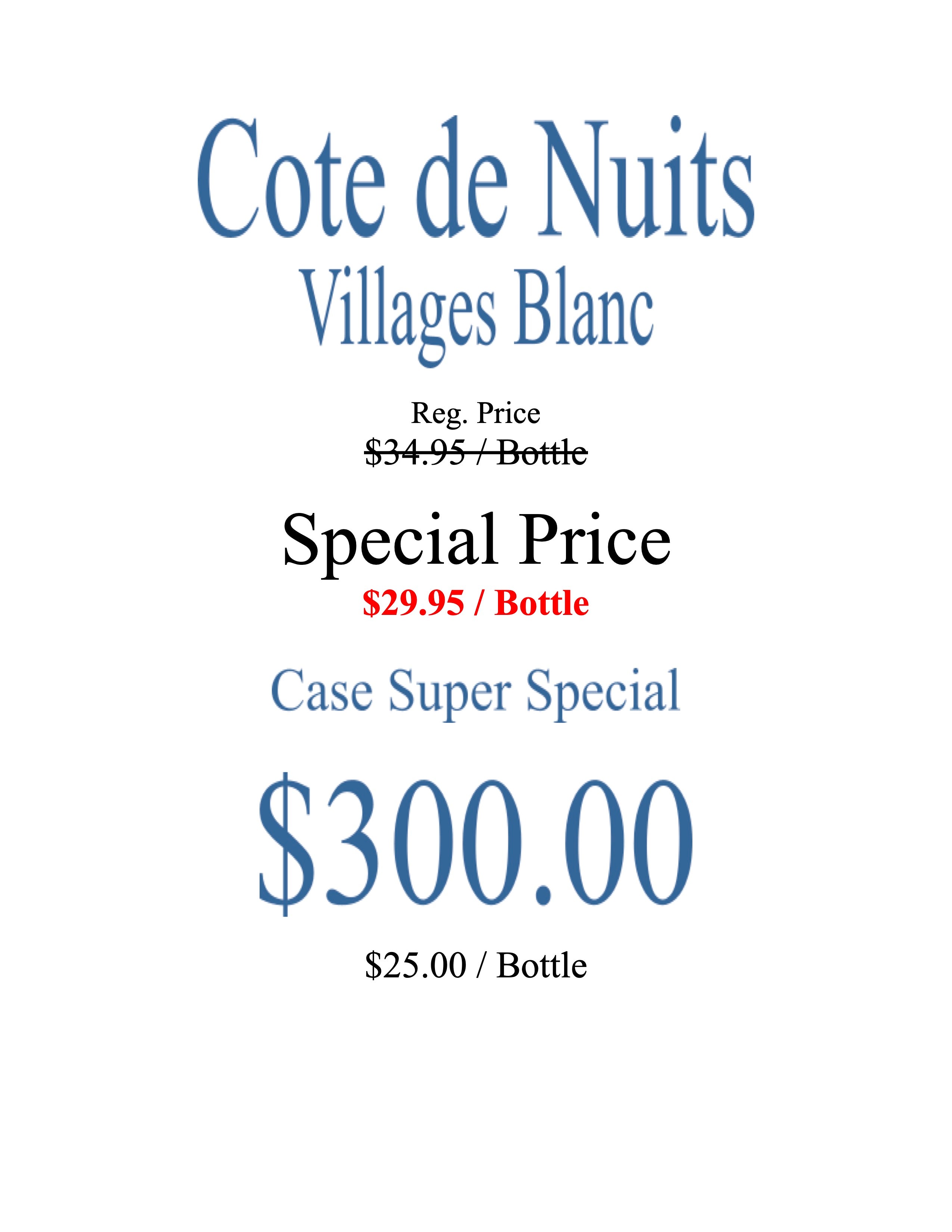 2023 Côte de Nuits-Villages (White)