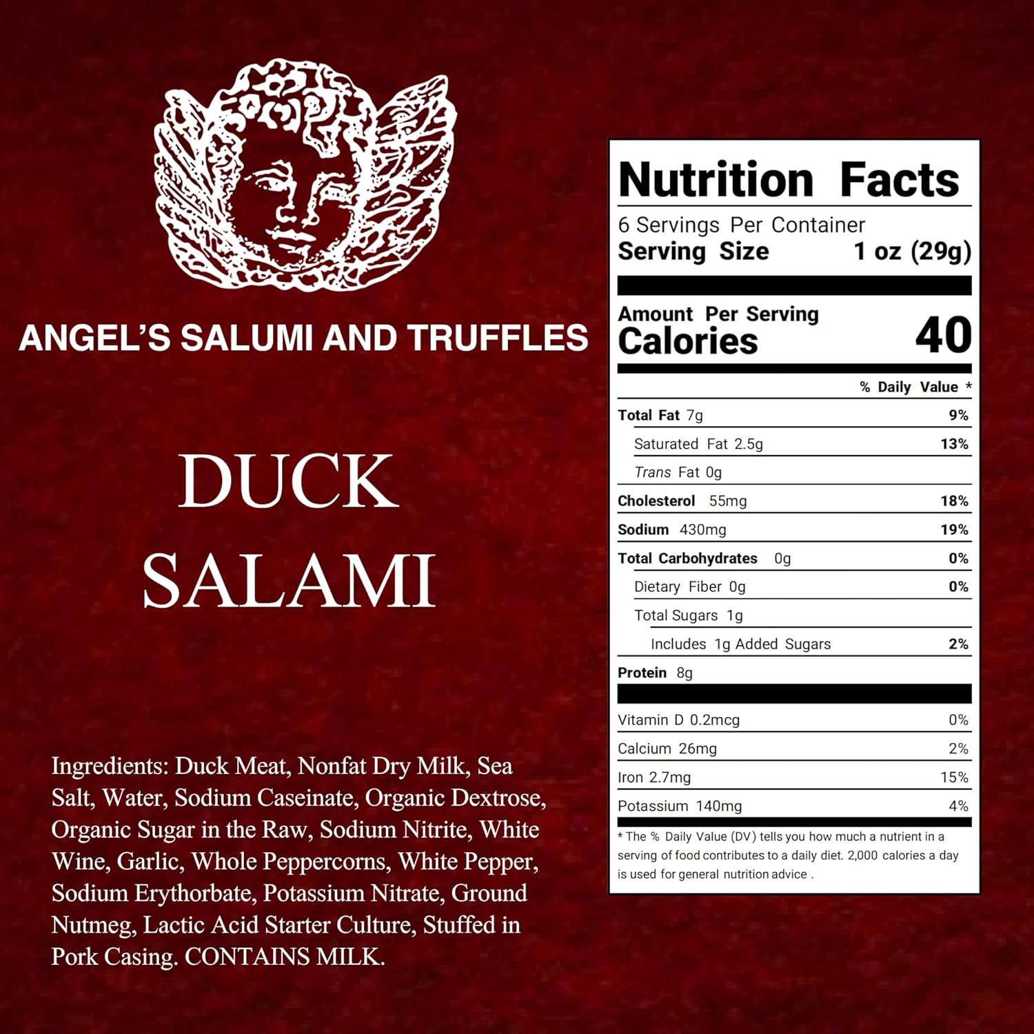 🇫🇷 Duck Salami  🦆, 5.5 oz