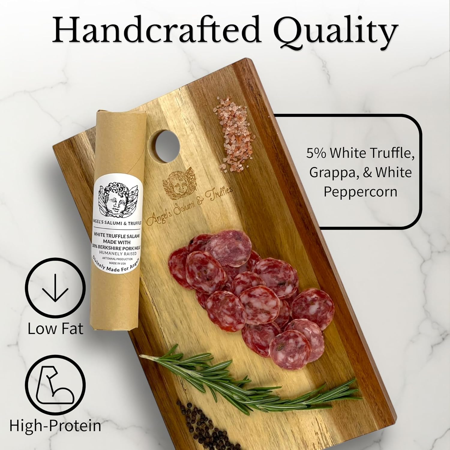 🇫🇷 White Truffle Berkshire Pork Salami, 6 oz (170g)