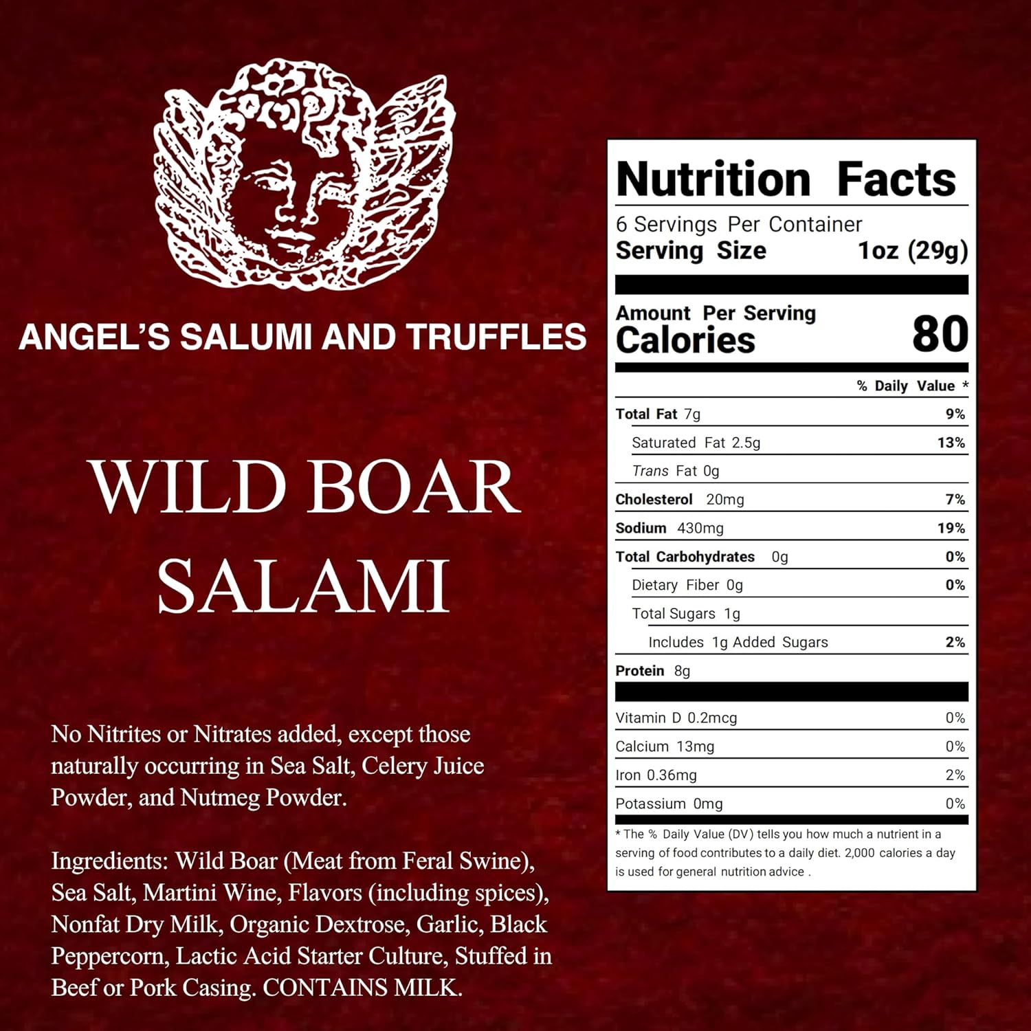 🇫🇷 Wild Boar Salami, 6 oz