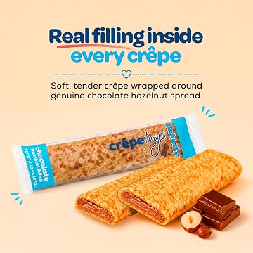 🇫🇷 6 Chocolate Hazelnut Crêpes To-Go!, 6.78 oz (192g)