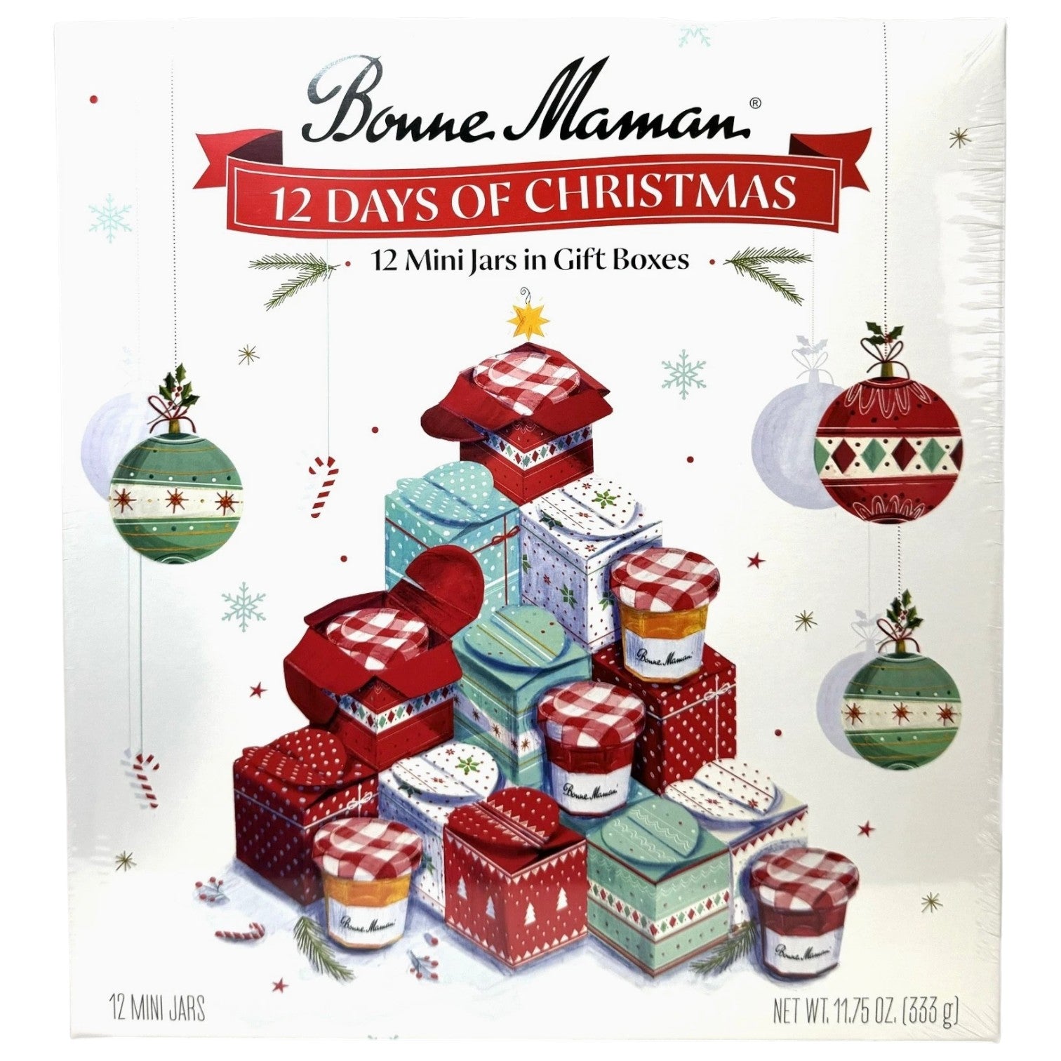 🇫🇷 Bonne Maman Advent Calendar 2025 "12 Days" of Christmas Mini Jams in Gift Boxes