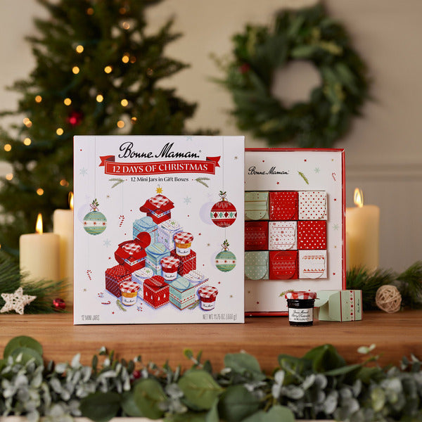 🇫🇷 Bonne Maman Advent Calendar 2025 "12 Days" of Christmas Mini Jams in Gift Boxes 🚨 Online Only
