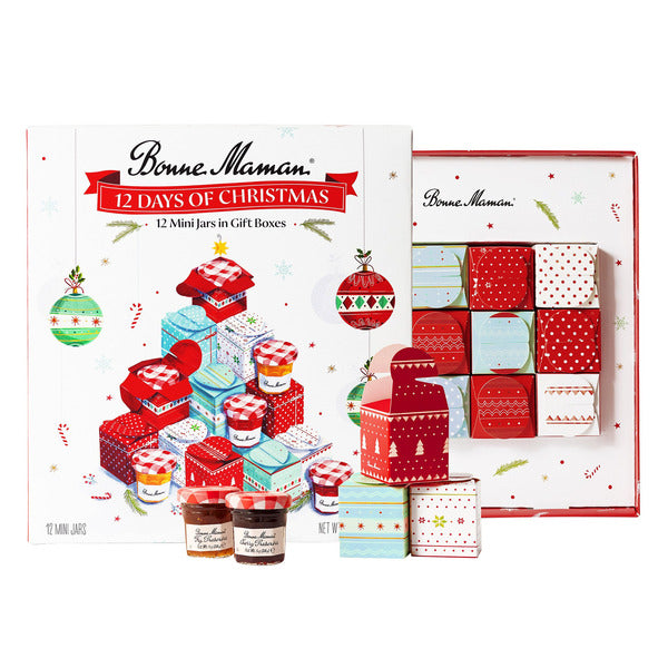 🇫🇷 Bonne Maman Advent Calendar 2025 "12 Days" of Christmas Mini Jams in Gift Boxes 🚨 Online Only