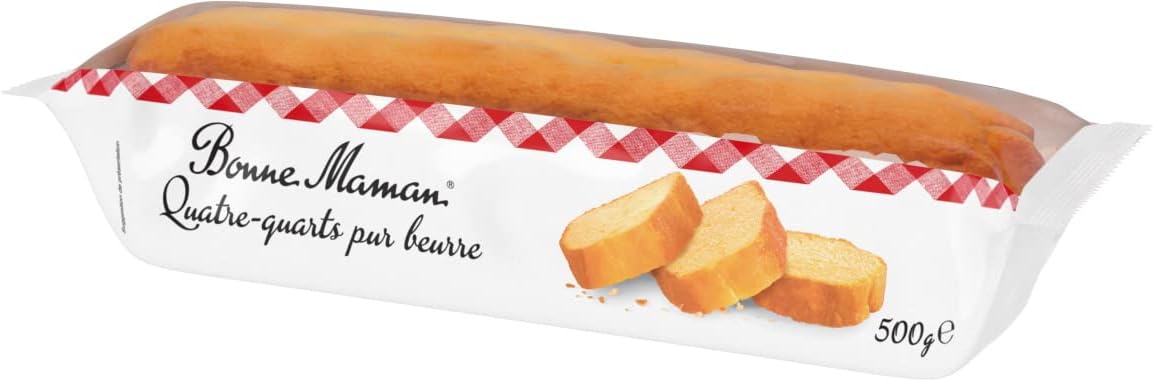 🇫🇷 Large Pure Butter 'Quatre-Quarts' Pound Cake by Bonne Maman, 17.5 oz (500g)
