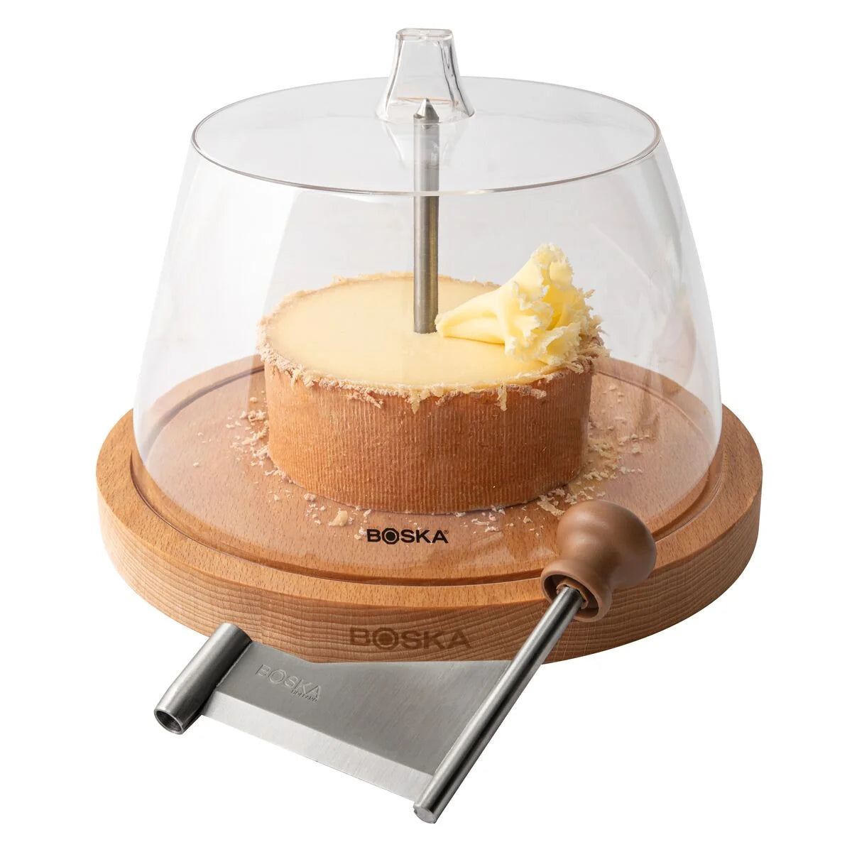 🇳🇱 Professional Stainless Steel Cheese Curler Amigo w/ Dome for Tête de Moine, Petit Basque & More