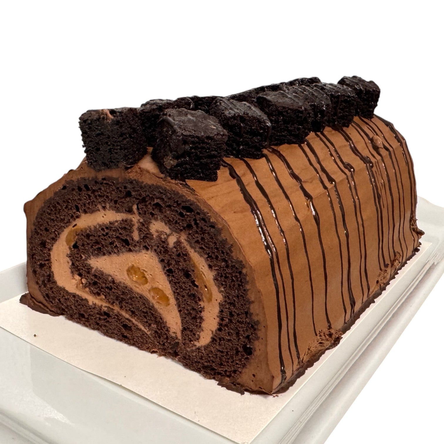🇨🇦 Bûche de Noël au Chocolat et au Caramel Salé 7" (Serves 10-14), 29 oz [Frozen]  ❄️ 🚨 Online Only