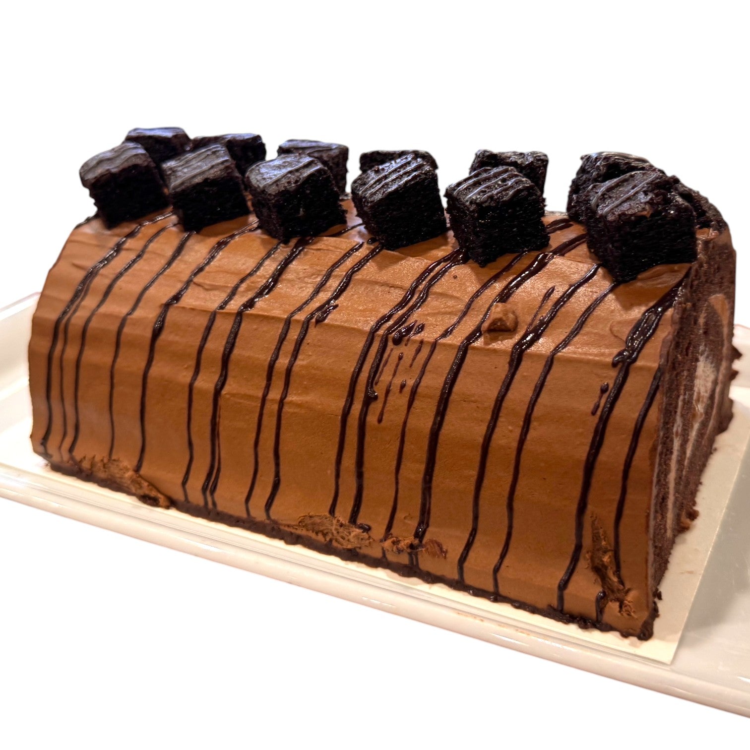 🇨🇦 Bûche de Noël au Chocolat et au Caramel Salé 7" (Serves 10-14), 29 oz [Frozen]  ❄️ 🚨 Online Only