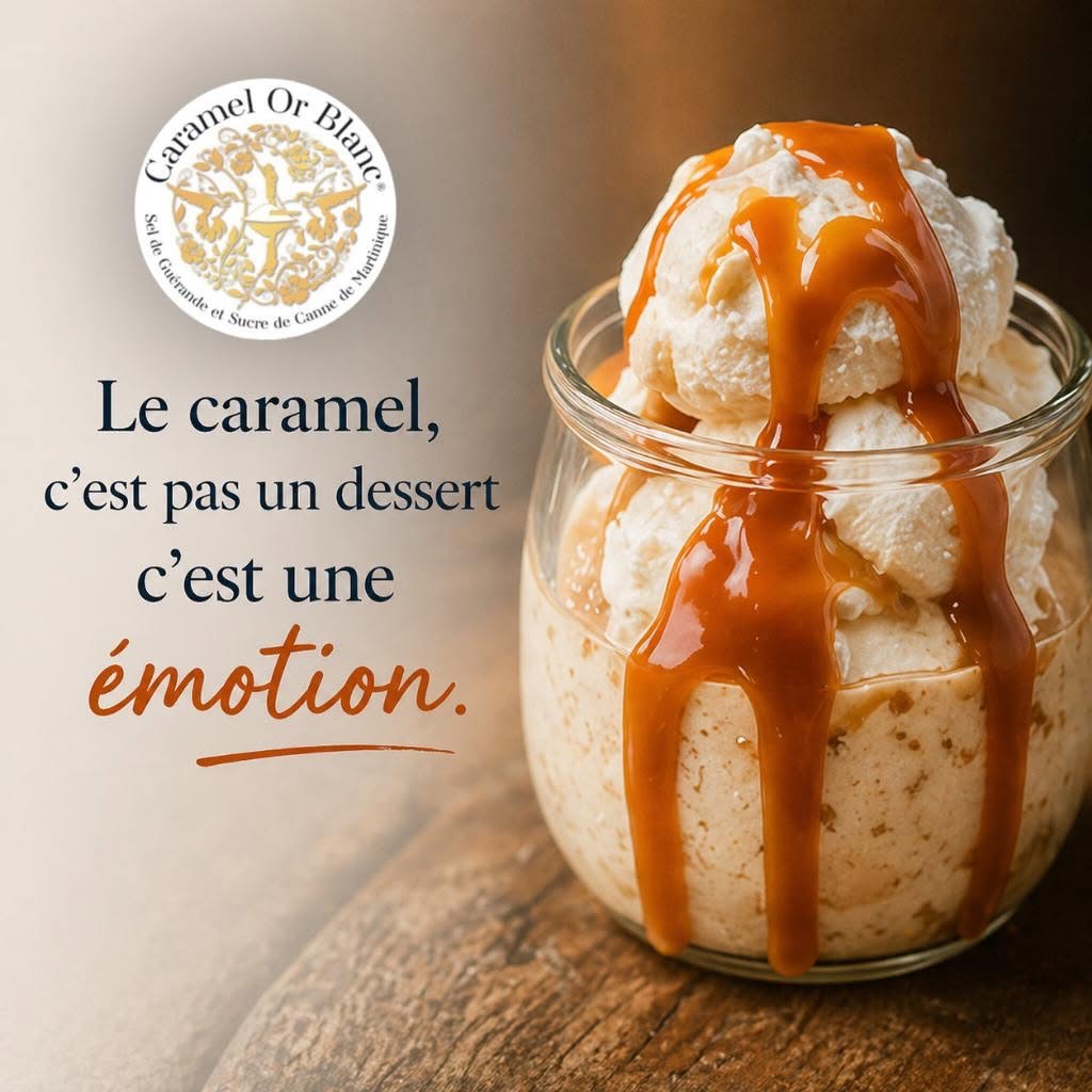 🇫🇷 Artisanal French Caramel w/ Guérande Salt & Martinique Cane Sugar, 7.9 oz, (225g)