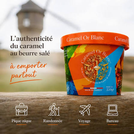 🇫🇷 Artisanal French Caramel w/ Guérande Salt & Martinique Cane Sugar, 7.9 oz, (225g)