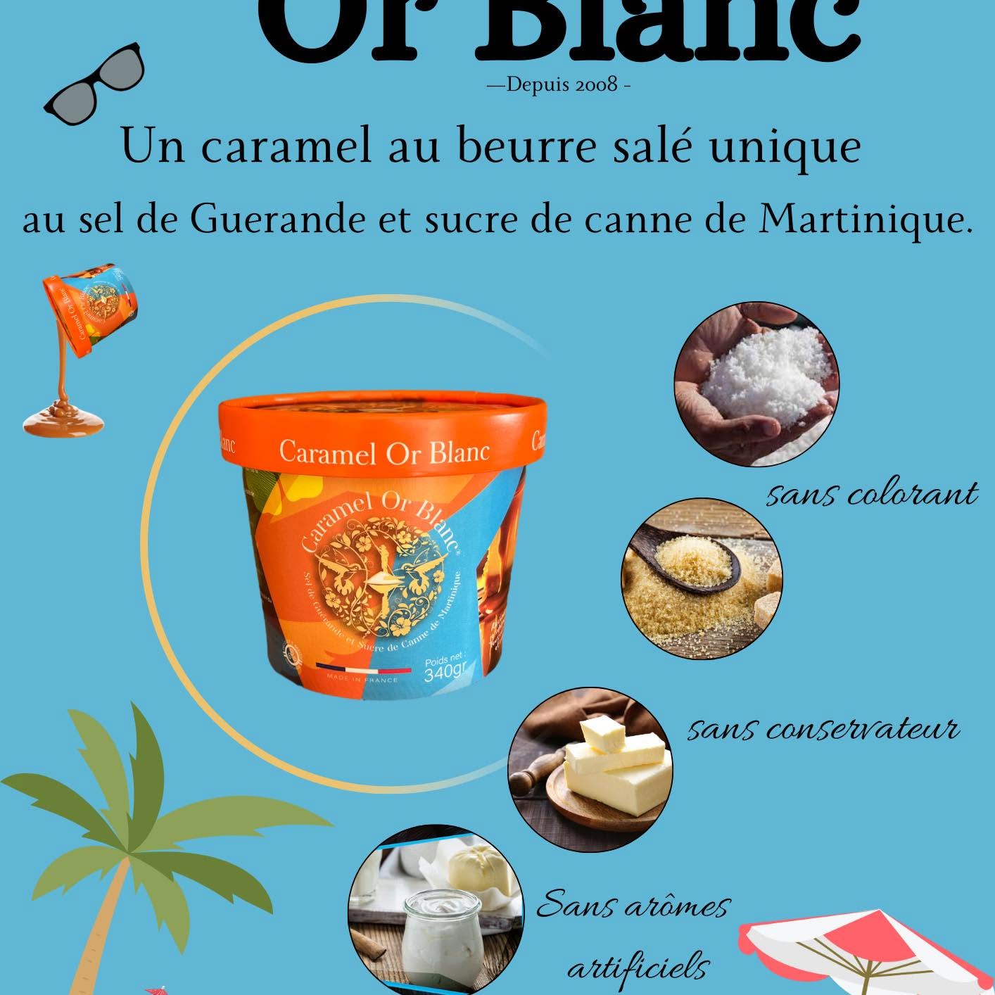 🇫🇷 Artisanal French Caramel w/ Guérande Salt & Martinique Cane Sugar, 7.9 oz, (225g)