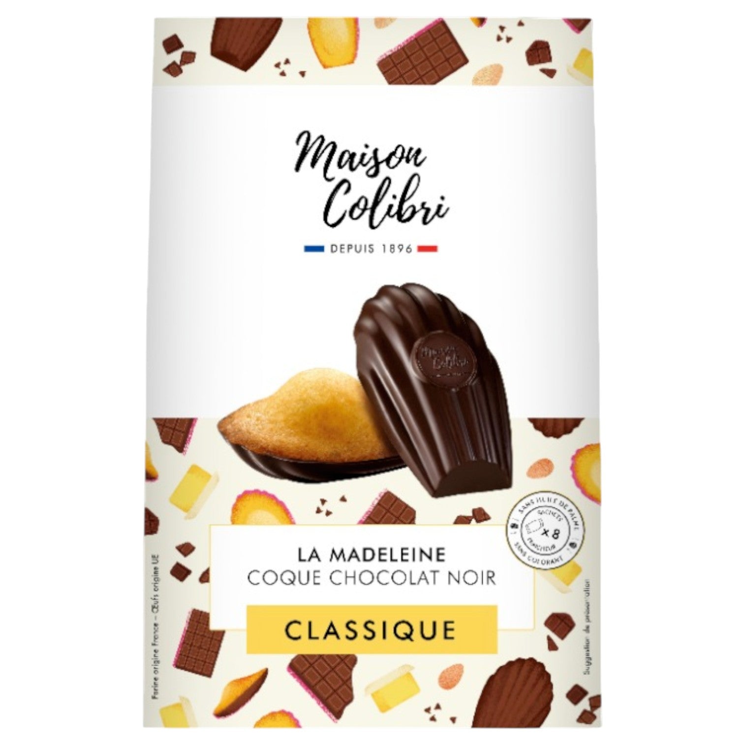 🇫🇷 7 Ultra Premium Madeleines w/ Dark Chocolate Shell, 6.4 oz (182g)