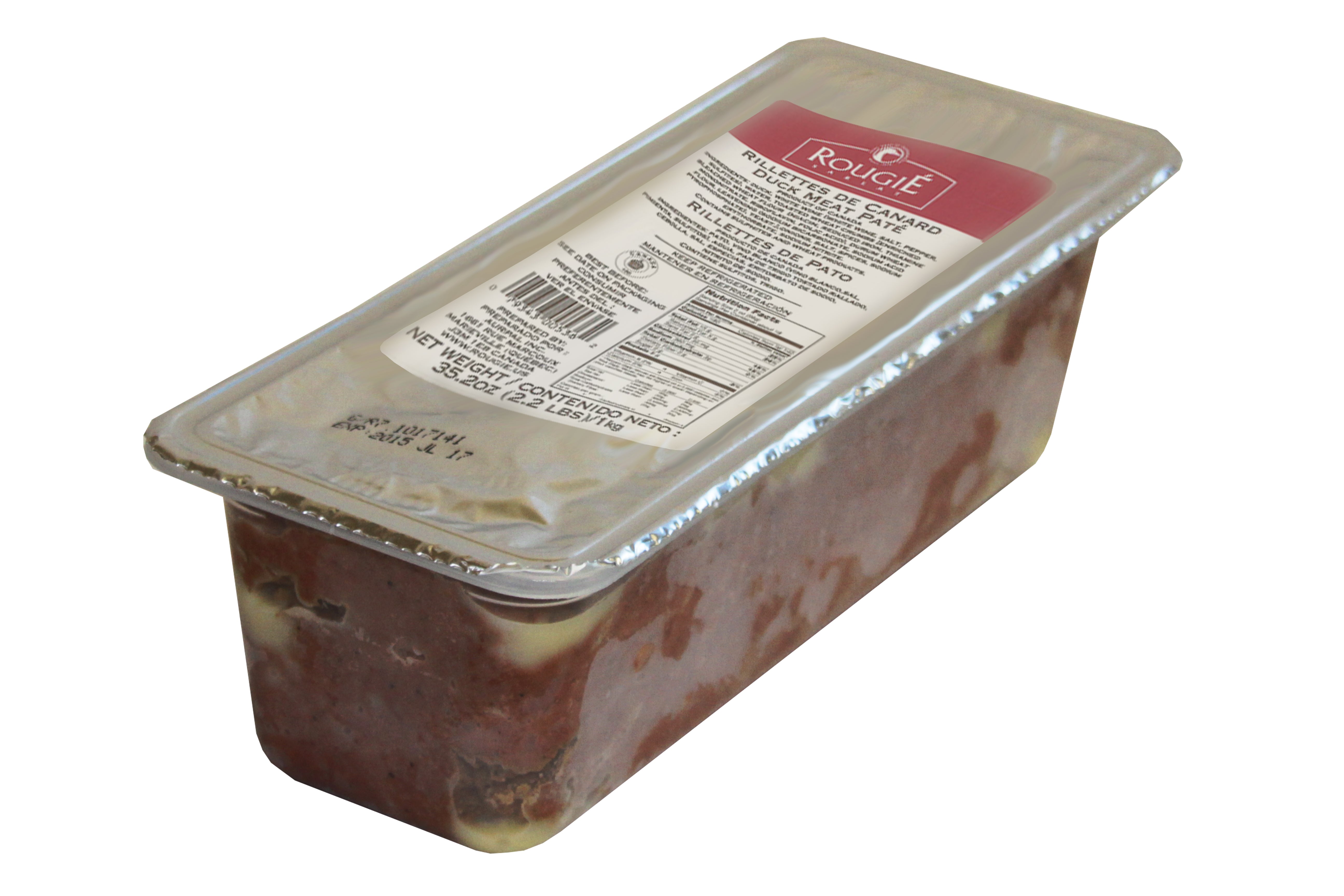RG RILLETTES OF DUCK TERRINE 35.2 OZ