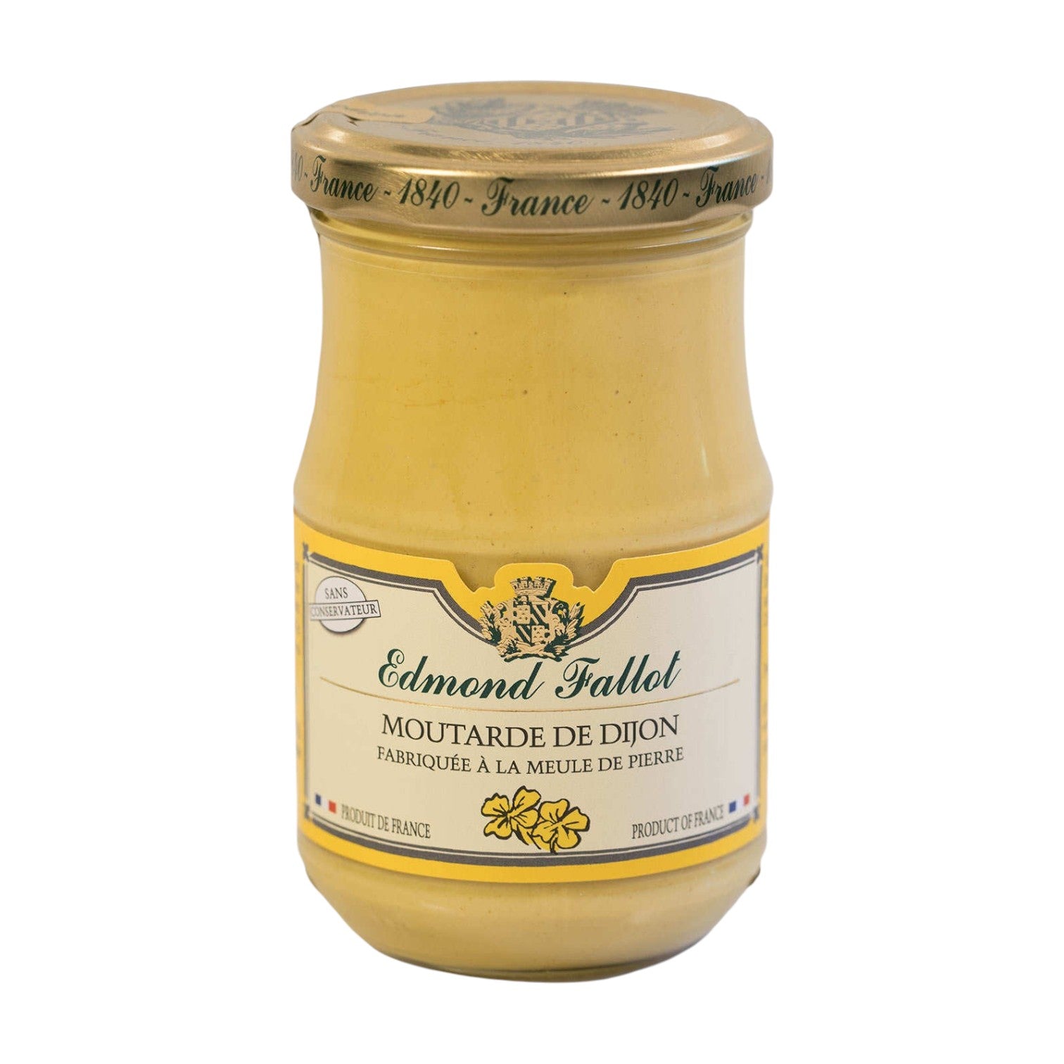 🇫🇷 Classic Dijon Mustard (No Preservatives & No Sulfites), 7.4 oz (210g)