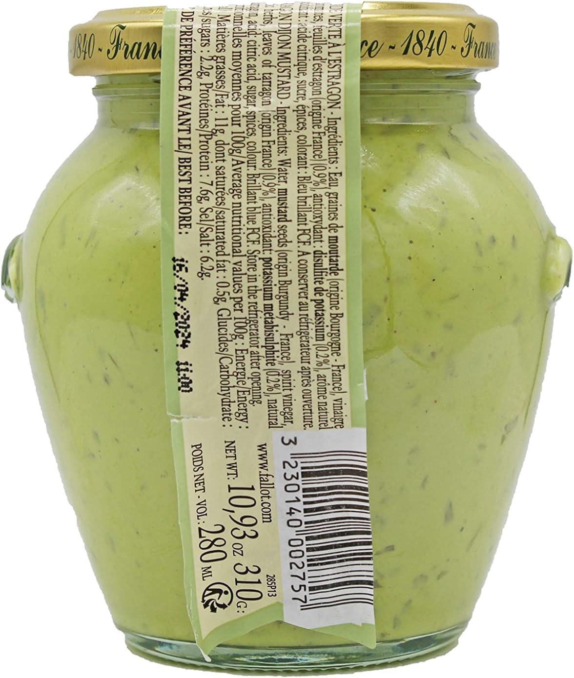 🇫🇷 Tarragon Dijon Mustard in Orsio Jar, 10.93 oz (310g)