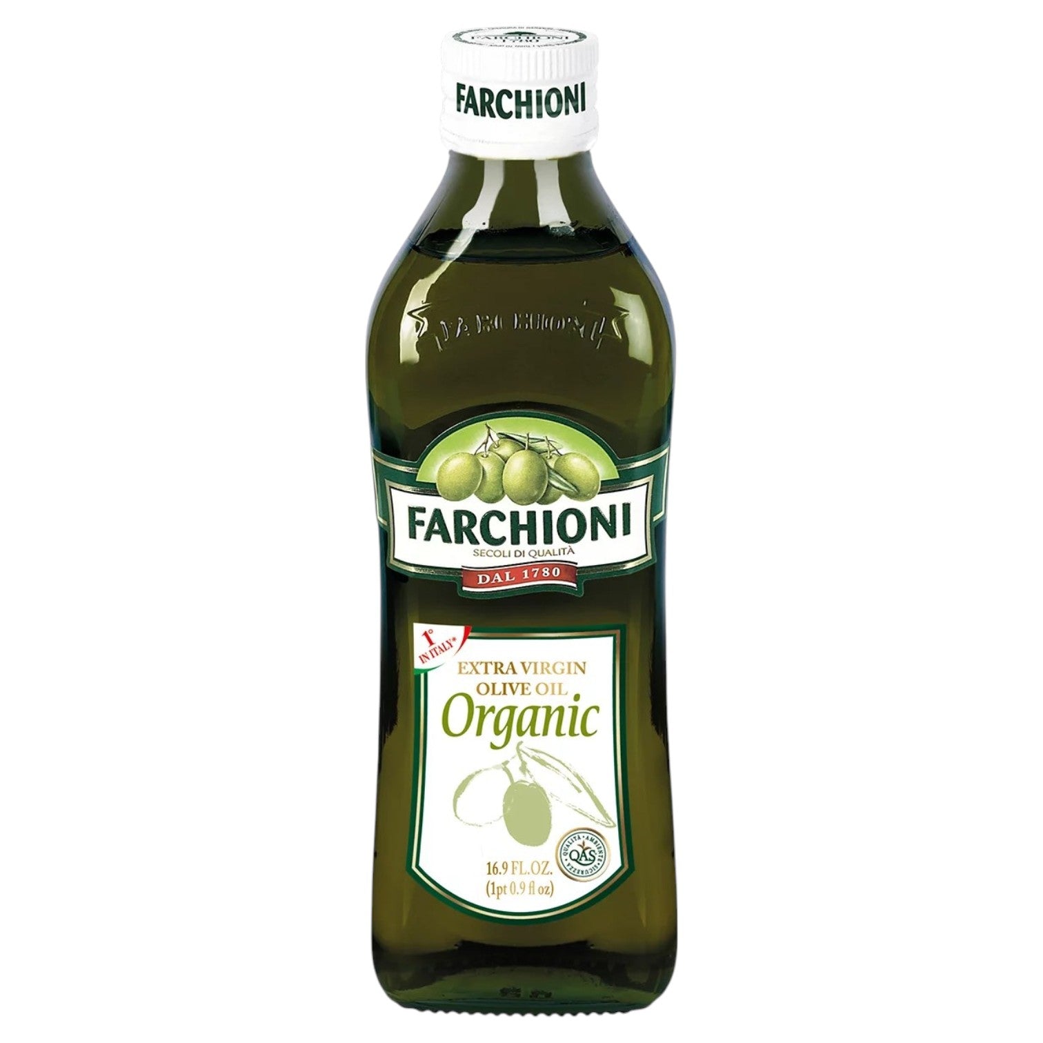 🇮🇹 Organic Extra Virgin Olive Oil in Glass Bottle, 16.9 fl. oz. (500ml)