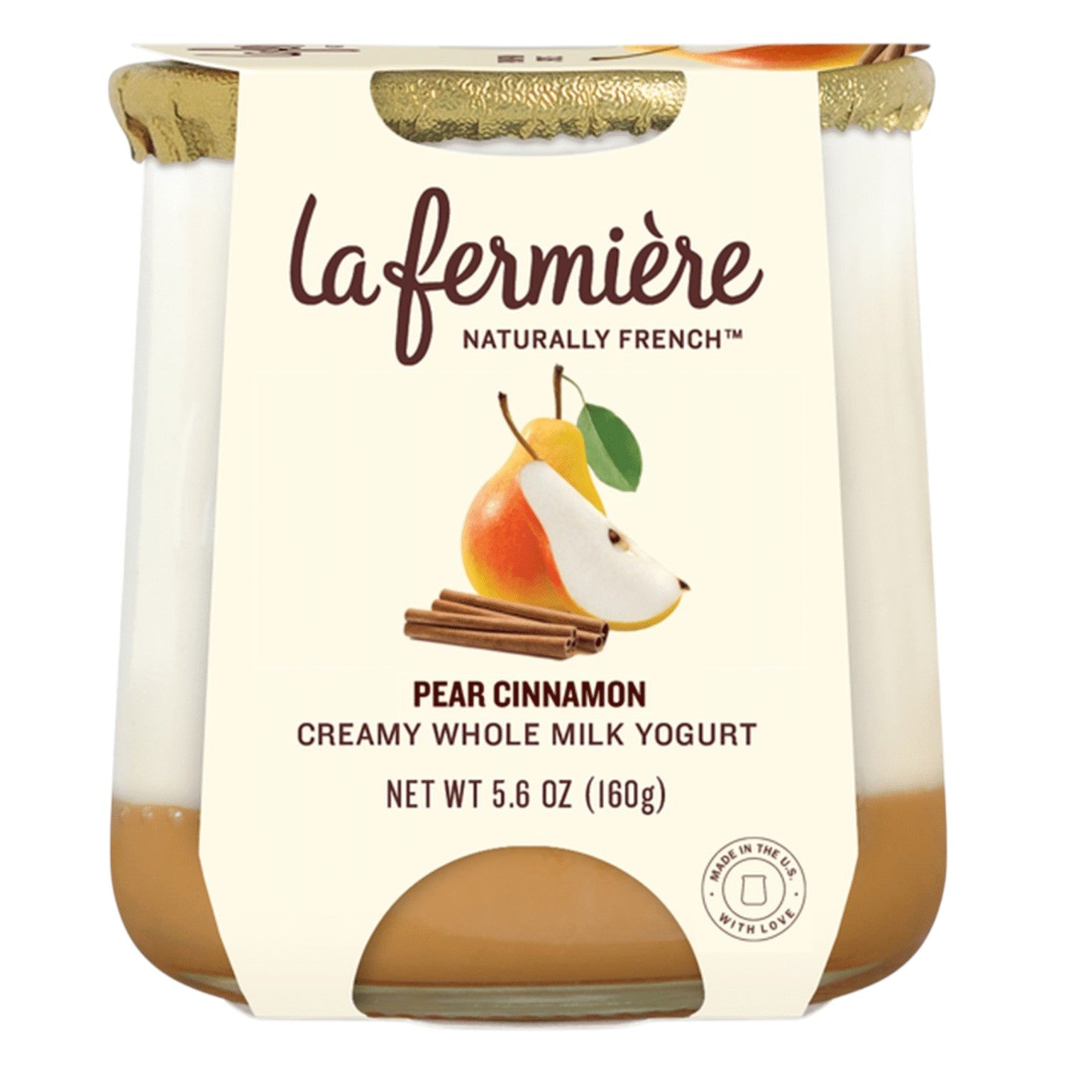 🇫🇷 Pear-Cinnamon French Yogurt, 4.9 oz (140g)