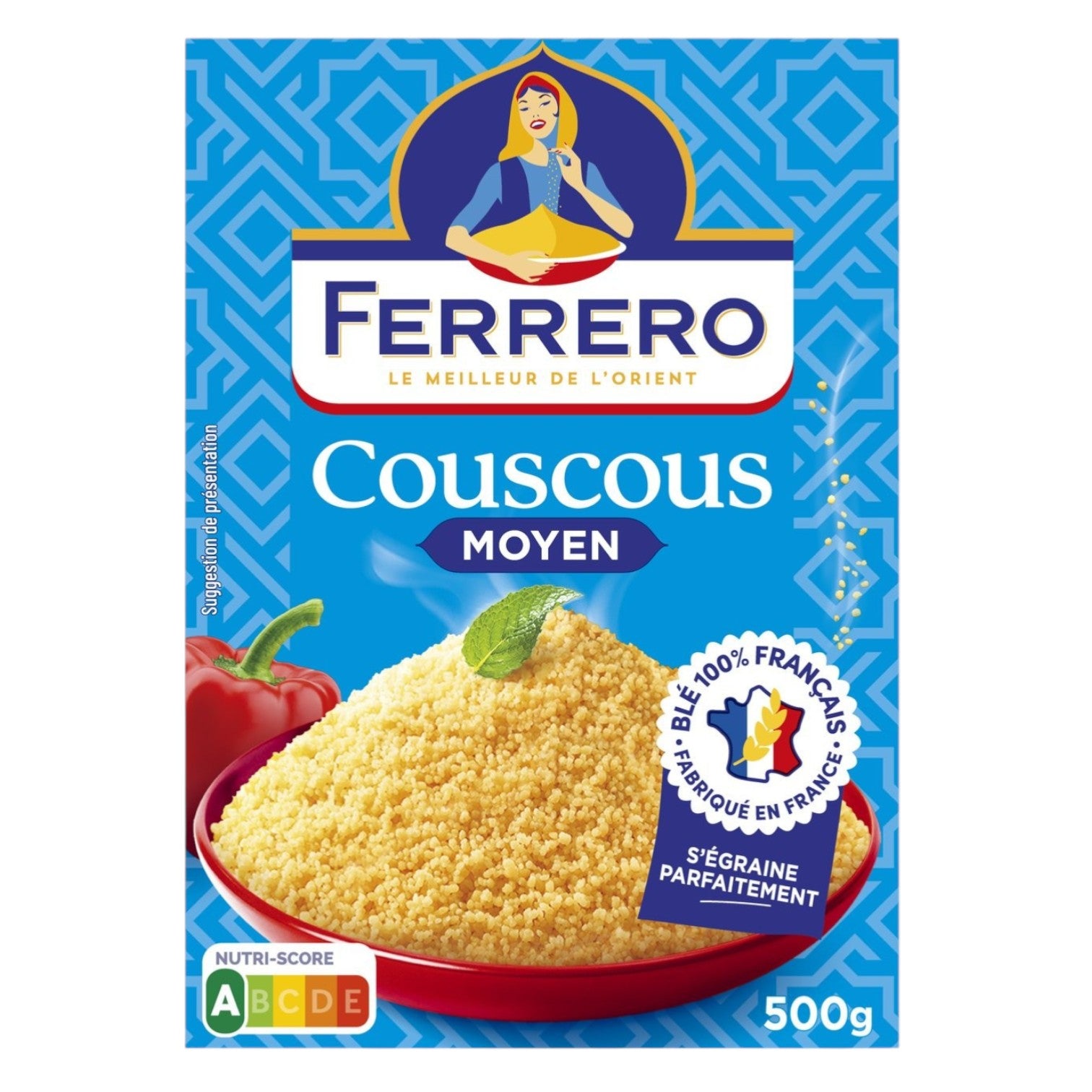 🇫🇷 Premium French Couscous (Medium), 17.6 oz (500g)