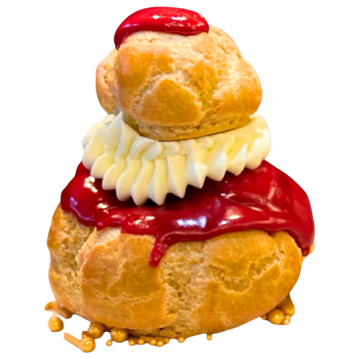 🇫🇷❣️ Ruby Chocolate Religieuse, 3.5 oz [Frozen] ❄️