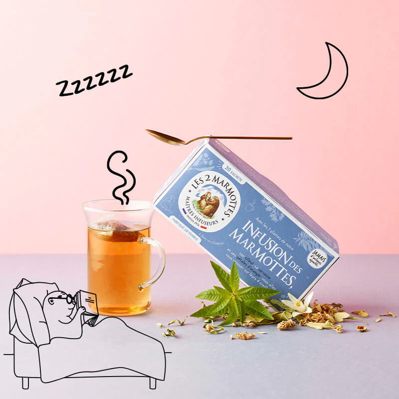 🇫🇷 30 Marmots Infusion Herbal Tea Bags, 1.62 oz (46g)