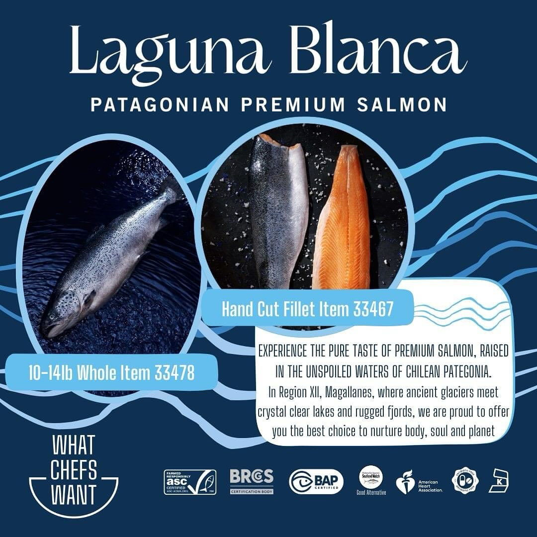 🇨🇱 Premium Patagonia Fresh Salmon Steak Fillet (Sushi Grade), 8 oz [Frozen] ❄️