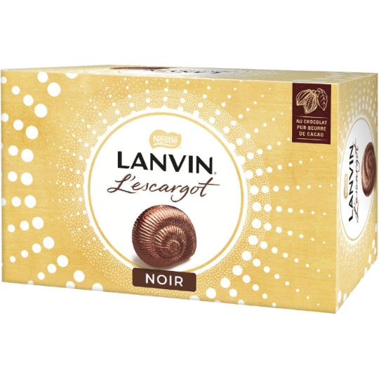 🇫🇷 10 L'Escargots LANVIN Dark Chocolates, 5.78 oz (164g)