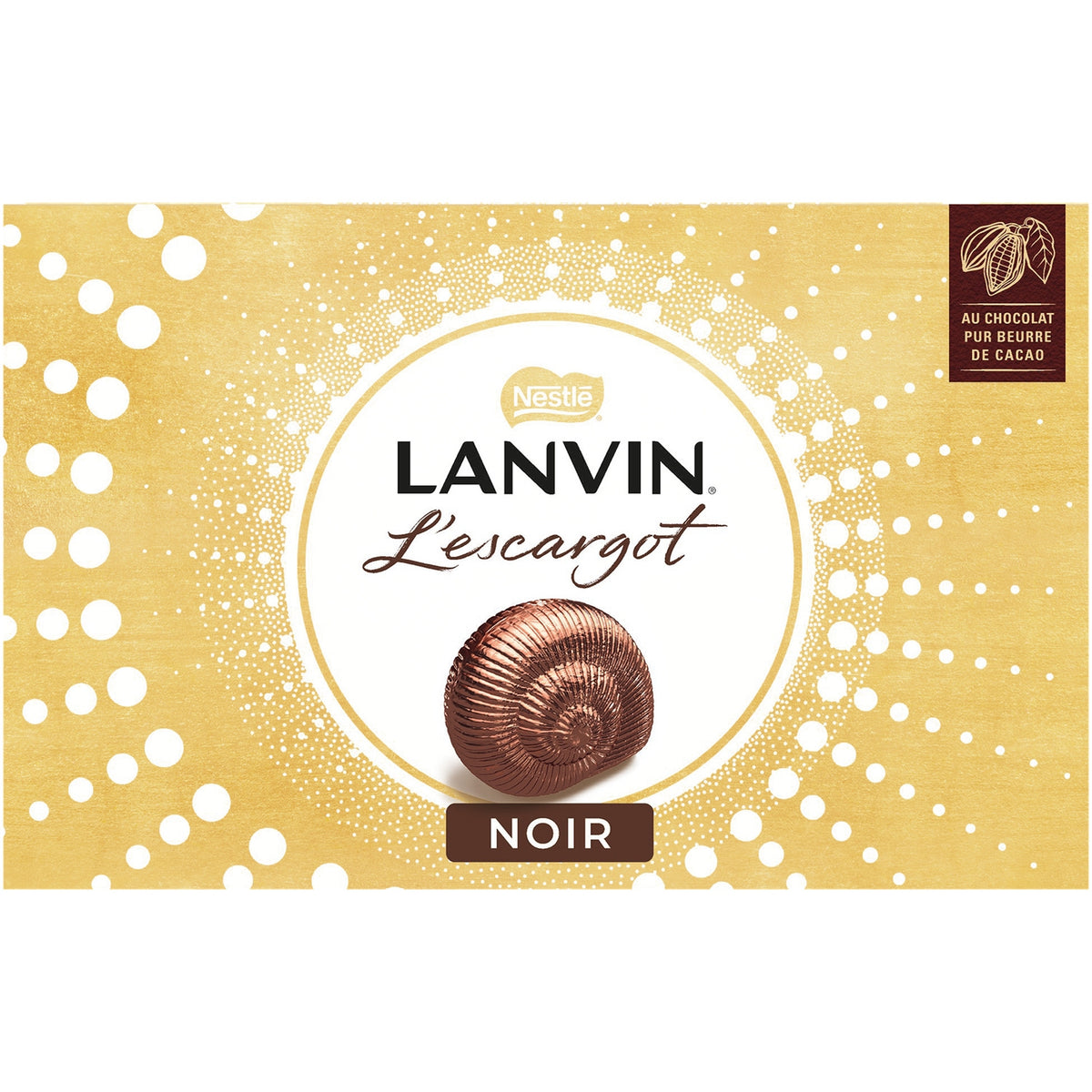 🇫🇷 10 L'Escargots LANVIN Dark Chocolates, 5.78 oz (164g)