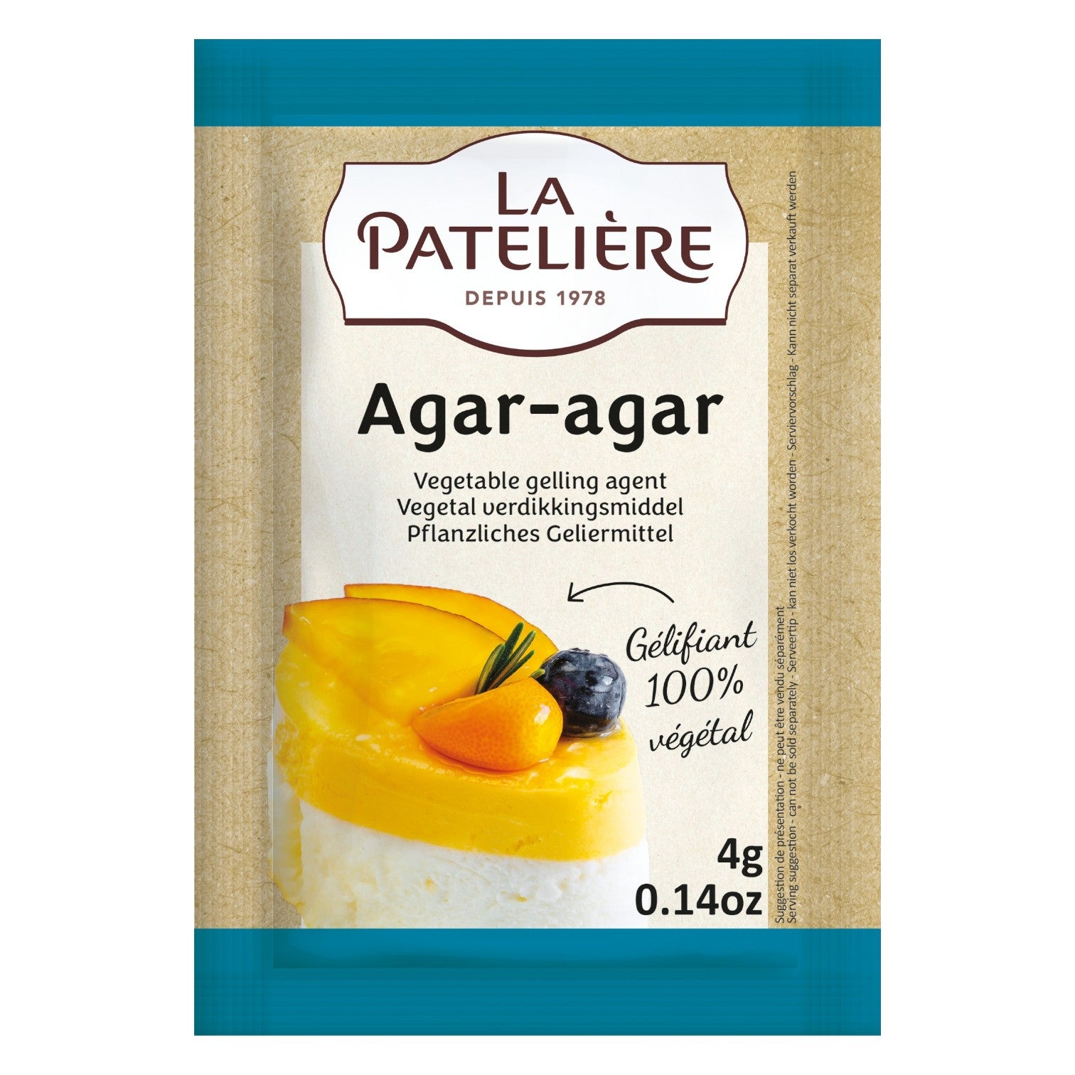 🇫🇷 5 Plant-Based Gelatin (Agar-Agar Seaweed), 0.7 oz (20g)