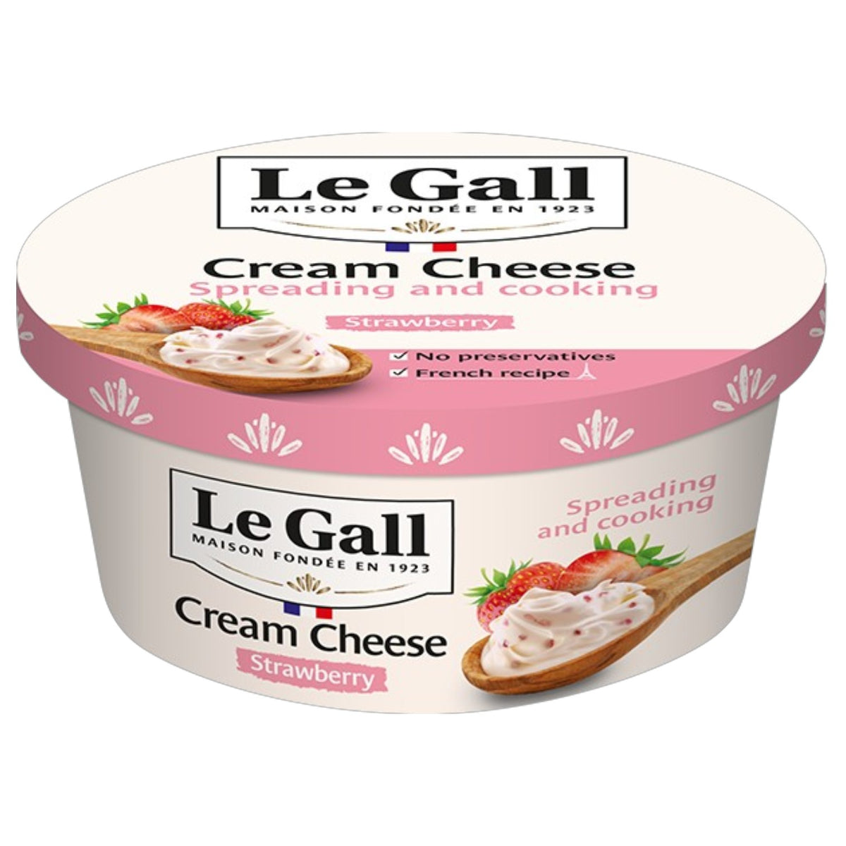 🇫🇷 French Strawberry Cream Cheese, 5.2 oz (150g)