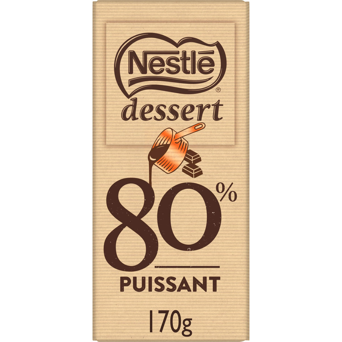 🇫🇷 Dark Chocolate Baking Bar "Puissant" (80%), 5.9 oz (170g)