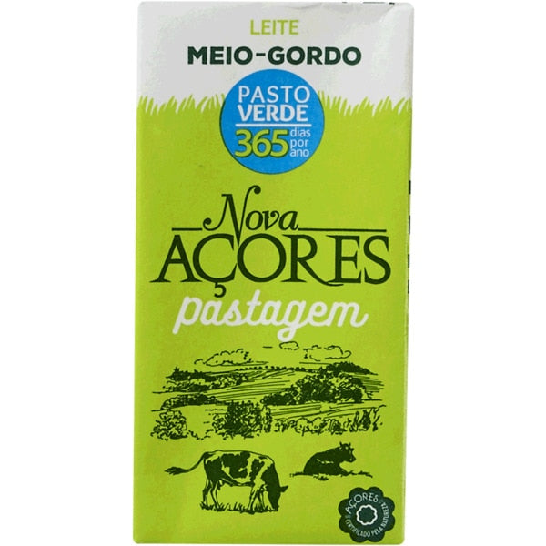 🇵🇹 Nova Açores UHT 2% Reduced Fat Milk (Shelf Stable, Free Range), 1 Liter