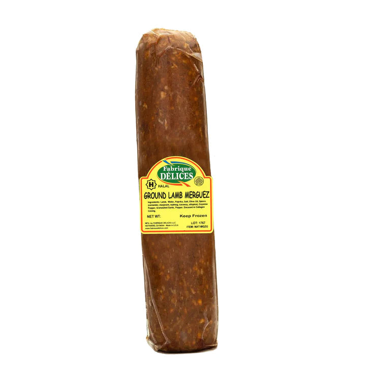 🇫🇷 Ground Lamb Sausage Meat  'Chair à Saucisse' Merguez, 1.5 lbs [Halal, Frozen] ❄️