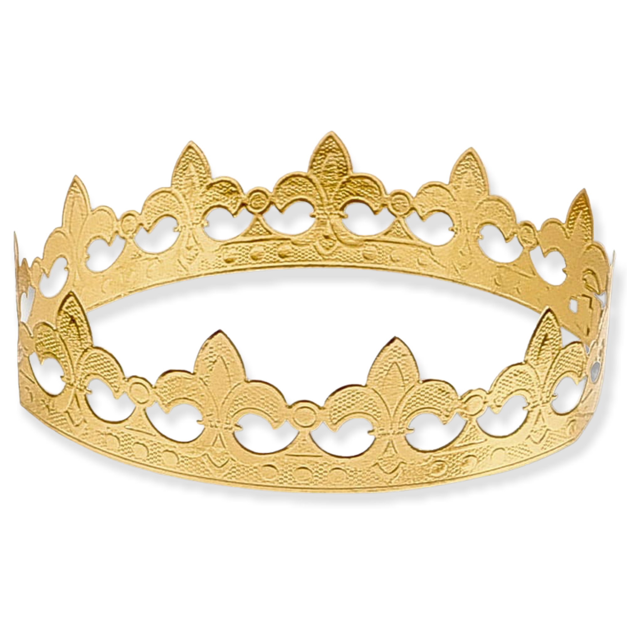 🇫🇷 Traditional French Gold Paper Crown for Galette des Rois