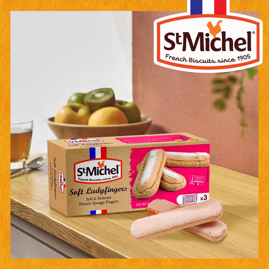 🇫🇷 45 Soft Lady Fingers (Biscuit A La Cuillère), 4.4 oz. (125 g)