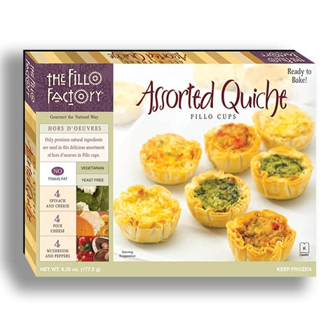 🇺🇸 12 Assorted Mini Quiches, 6.25 oz [Frozen] ❄️