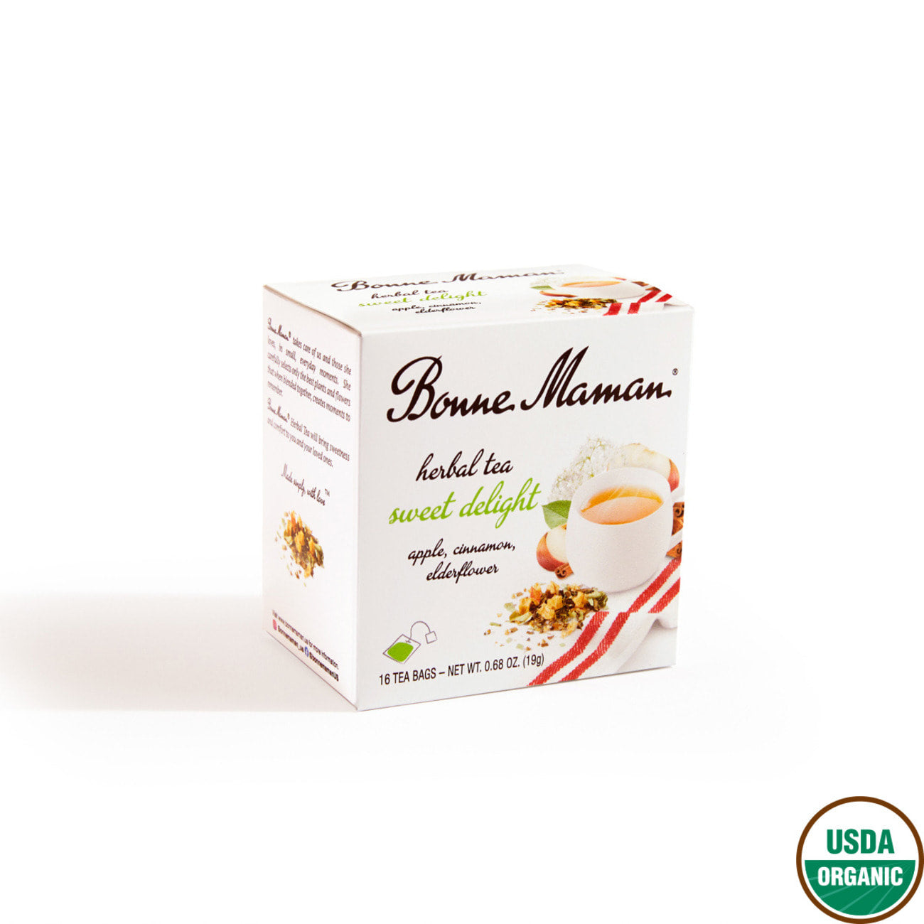 🇫🇷 16 Organic 'Sweet Delight' Herbal Tea Bags, 0.7 oz (19g) *BEST BY DATE: 10/7/2024