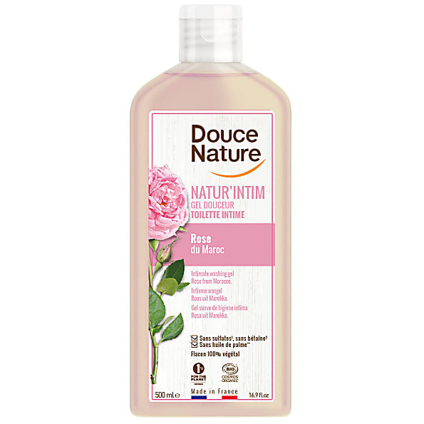 🇫🇷 Organic Intimate Washing Gel w/ Rose from Morocco by Douce Nature, 8.4 fl oz (250ml)
